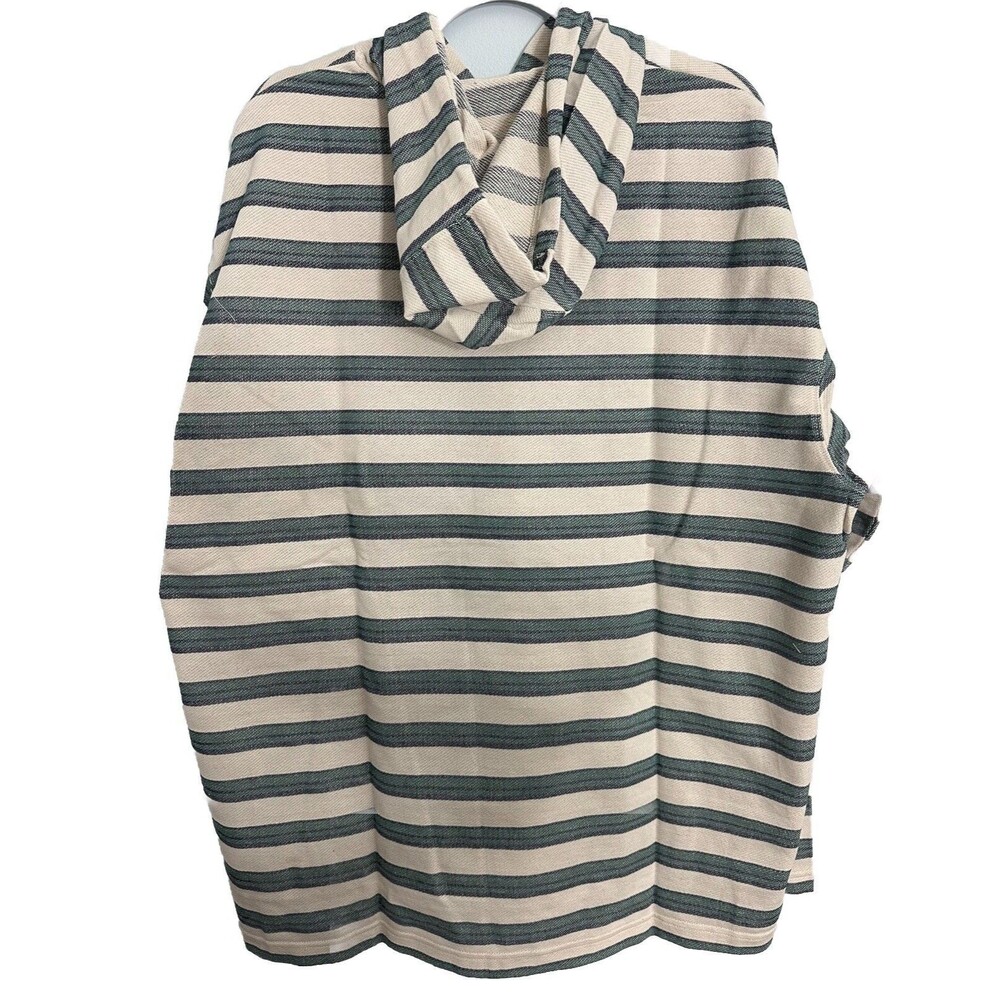 Hurley Men's Striped Modern Surf Hooded Poncho Size XXL New - Picture 8 of 16